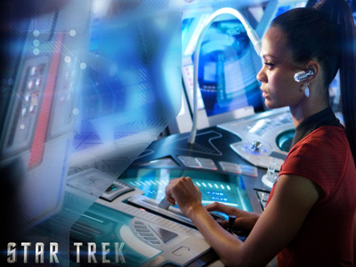 Star Trek 2009 Uhura. Free Star Trek computer desktop wallpaper, images, pictures download