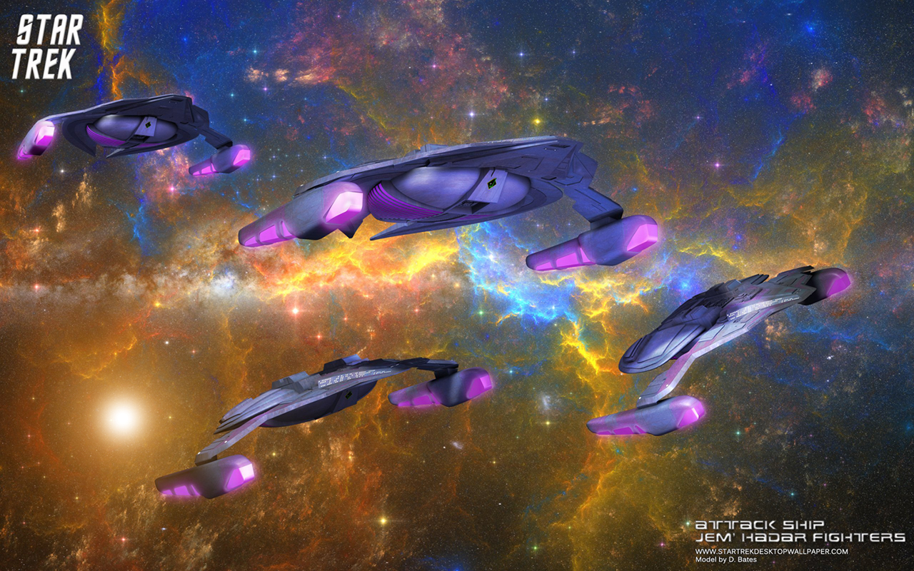 - Star Trek Attack Ship Jem'Hadar Fighters - free Star Trek computer desktop wallpaper, pictures, images.
