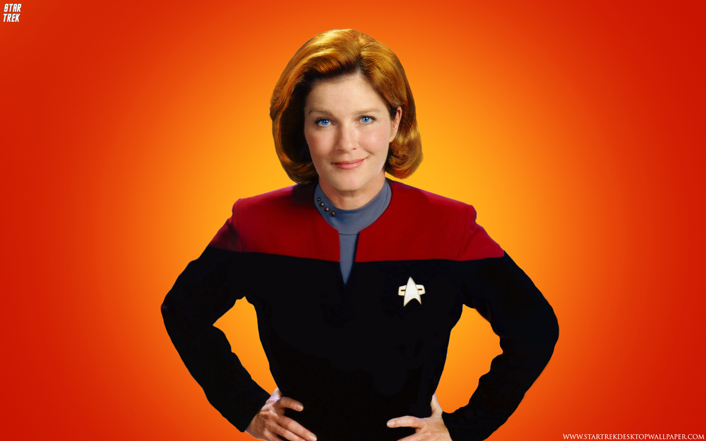 - Star Trek Captain Kathryn Janeway - free Star Trek computer desktop wallpaper, pictures, images.