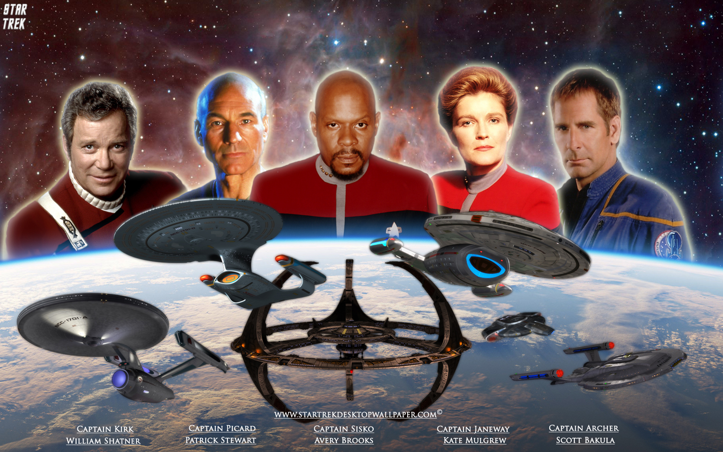 - Star Trek Captains - free Star Trek computer desktop wallpaper, pictures, images.