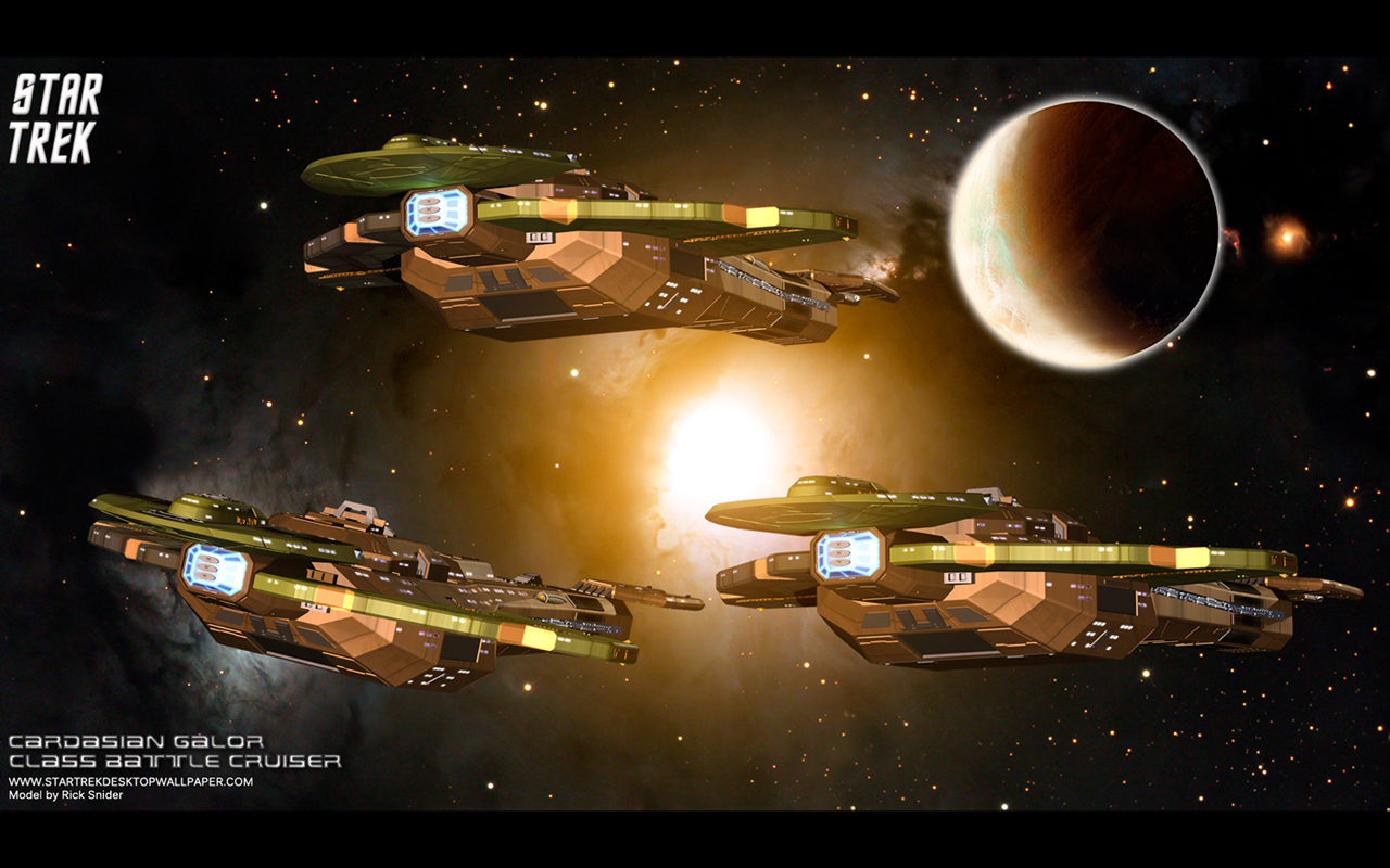 - Star Trek Cardassian Galor Class Battle Cruiser - free Star Trek computer desktop wallpaper, pictures, images.