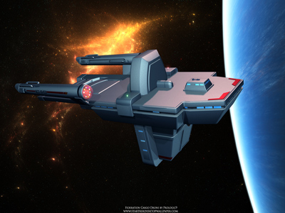 Star Trek Federation Cargo Drone. Free Star Trek computer desktop wallpaper, images, pictures download