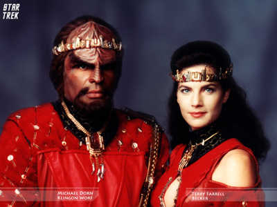 Star Trek Deep Space Nine Klingon Worf And Becker. Free Star Trek computer desktop wallpaper, images, pictures download