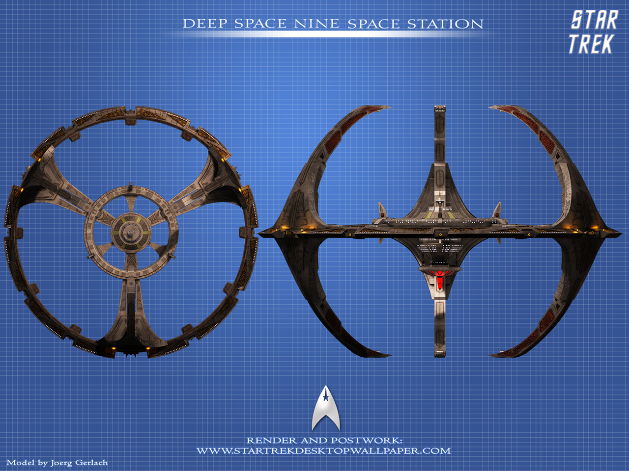 - Star Trek Deep Space Nine Space Station - free Star Trek computer desktop wallpaper, pictures, images.