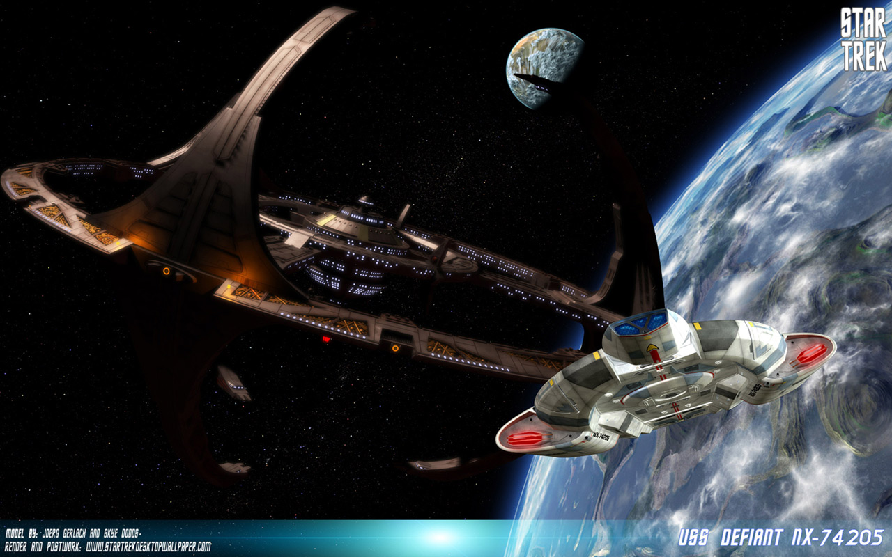 - Star Trek Deep Space Nine USS Defiant - free Star Trek computer desktop wallpaper, pictures, images.