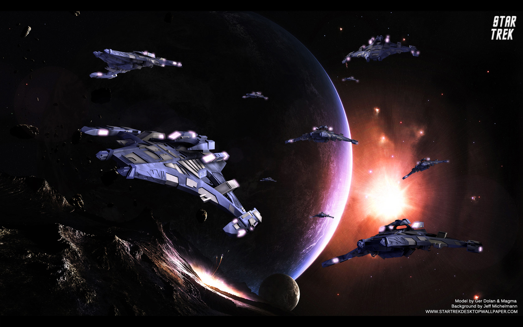 - Star Trek Dominion Battleship - free Star Trek computer desktop wallpaper, pictures, images.