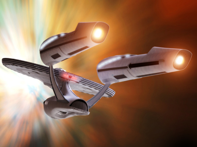 Star Trek Enterprise NCC 1701 Traveling At Warp Speed. Free Star Trek computer desktop wallpaper, images, pictures download