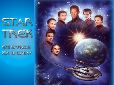 Star Trek Enterprise NX01 Crew. Free Star Trek computer desktop wallpaper, images, pictures download
