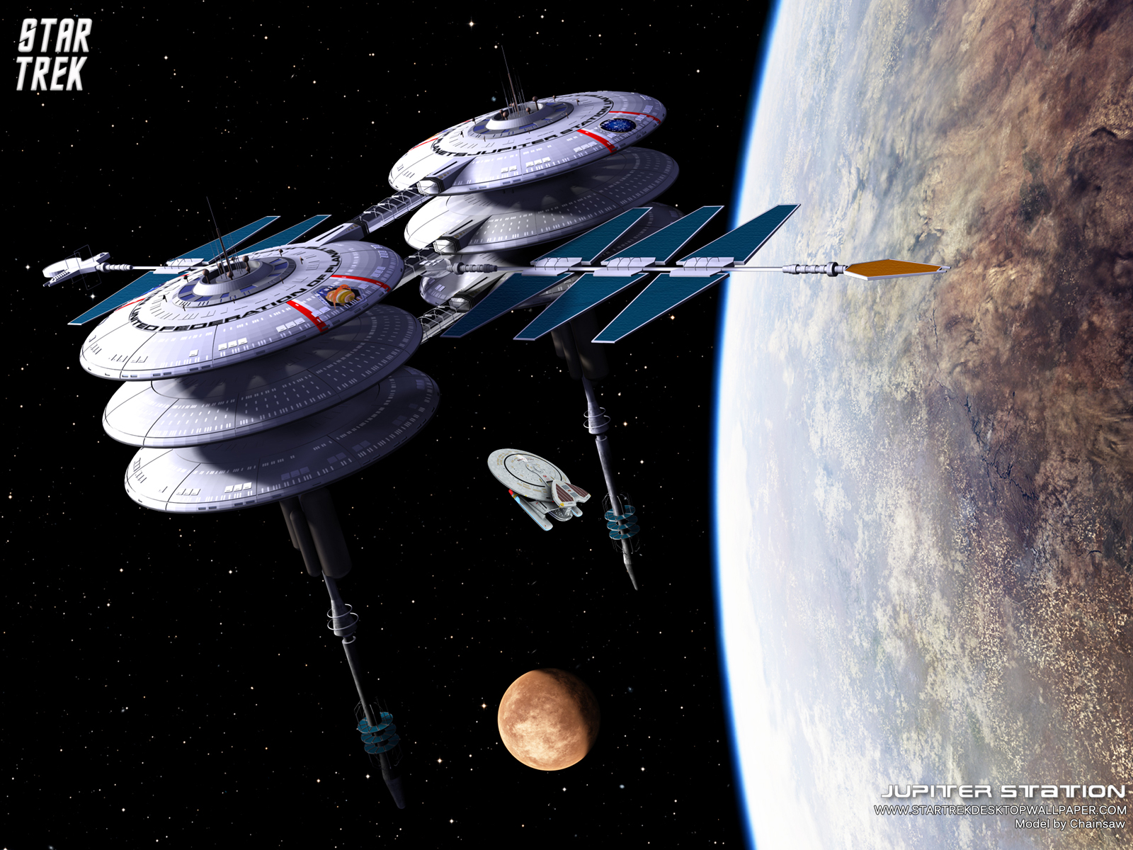 - Star Trek Jupiter Station - free Star Trek computer desktop wallpaper, pictures, images.