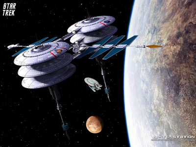 Star Trek Jupiter Station. Free Star Trek computer desktop wallpaper, images, pictures download