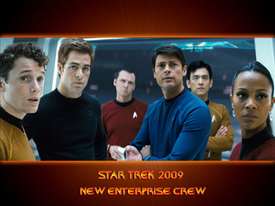 Star Trek Movie 2009 New Enterprise Crew. Free Star Trek computer desktop wallpaper, images, pictures download