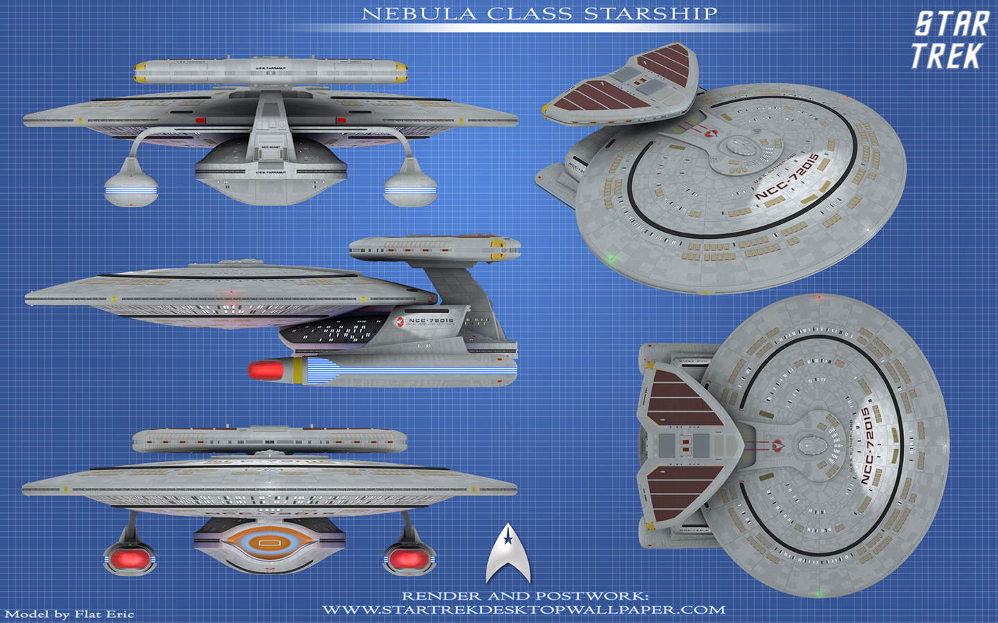 - Star Trek Nebula Class Starship - free Star Trek computer desktop wallpaper, pictures, images.