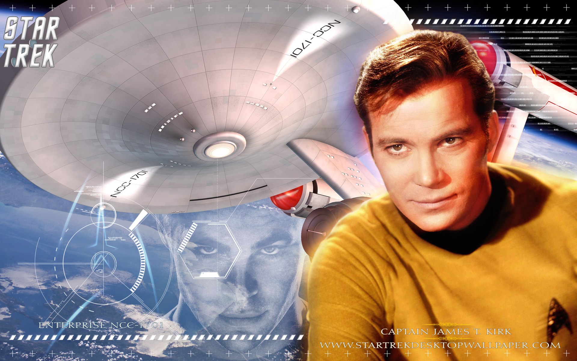 - Star Trek Original Series Captain James T.Kirk - free Star Trek computer desktop wallpaper, pictures, images.