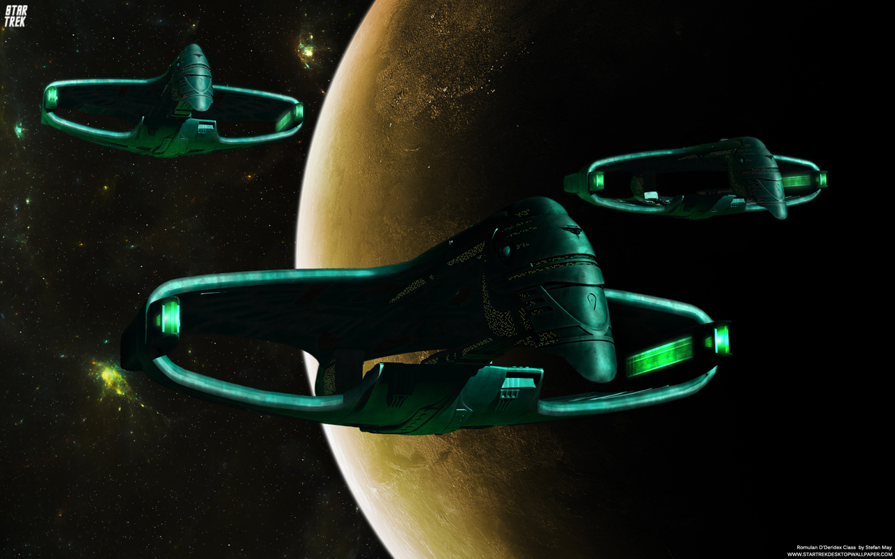 - Star Trek Romulan D'deridex Class Warbird - free Star Trek computer desktop wallpaper, pictures, images.