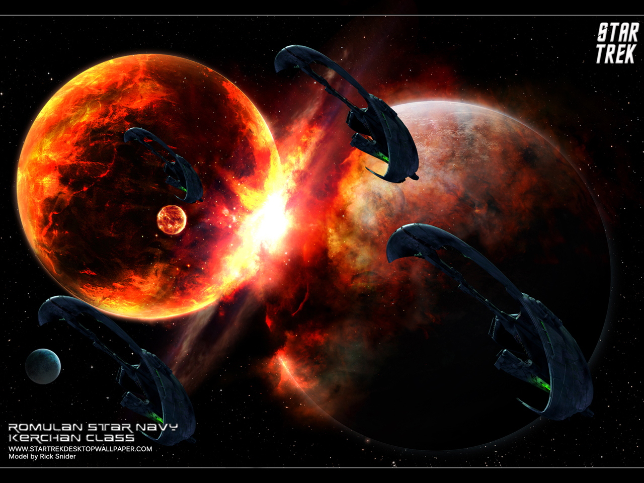 - Star Trek Romulan Star Navy Kerchan Class - free Star Trek computer desktop wallpaper, pictures, images.