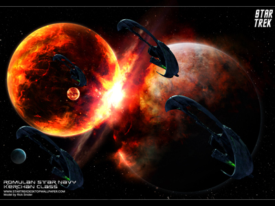Star Trek Romulan Star Navy Kerchan Class. Free Star Trek computer desktop wallpaper, images, pictures download