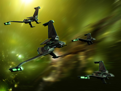 Star Trek Romulan Winged Defender. Free Star Trek computer desktop wallpaper, images, pictures download