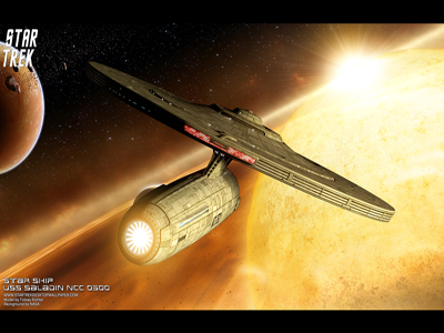 Star Trek Star Ship USS Saladin NCC-0500. Free Star Trek computer desktop wallpaper, images, pictures download
