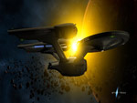 Star Trek USS Enterprise Reimagined Warm Sunrise. Free Star Trek computer desktop wallpaper, images, pictures download
