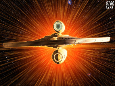 Star Trek USS Kelvin In Hyperspace. Free Star Trek computer desktop wallpaper, images, pictures download