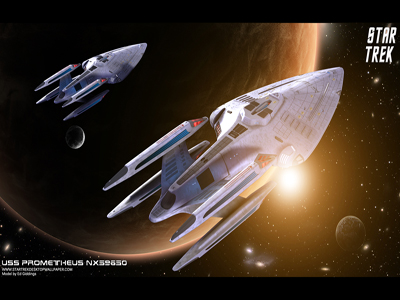 Star Trek USS Prometheus NX-59650. Free Star Trek computer desktop wallpaper, images, pictures download