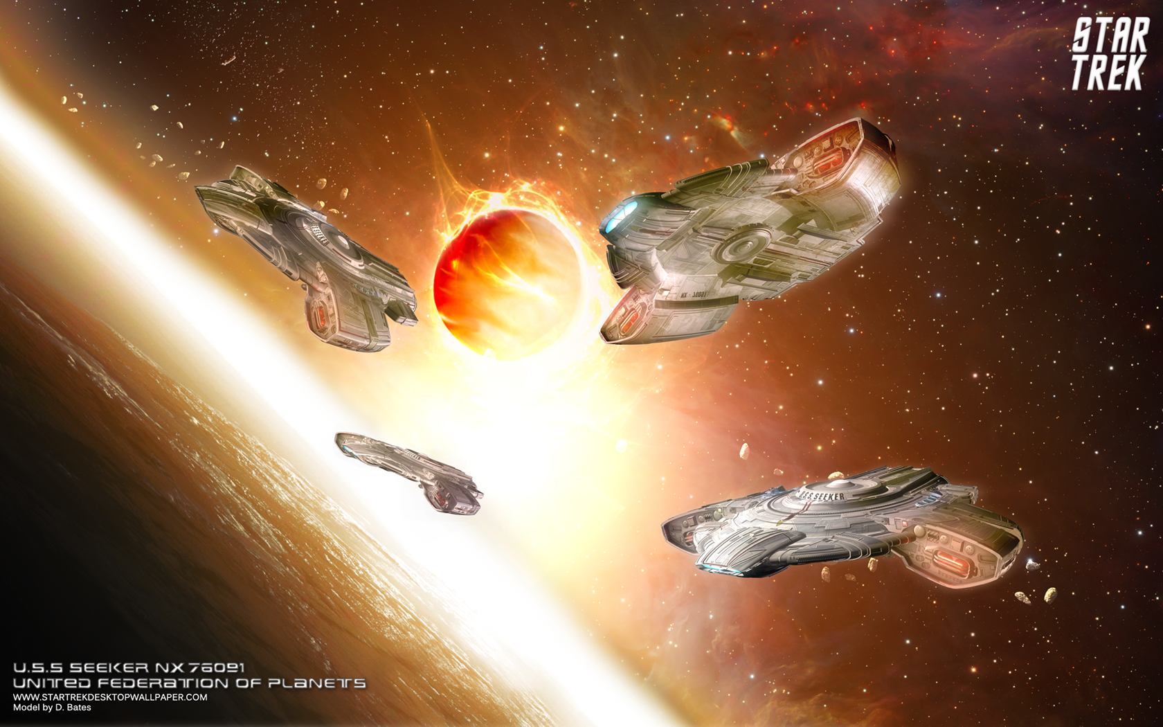 - Star Trek USS Seeker NX-76091 United Federation Of Planets - free Star Trek computer desktop wallpaper, pictures, images.