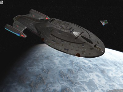 Star Trek USS Voyager NCC-74656E. Free Star Trek computer desktop wallpaper, images, pictures download