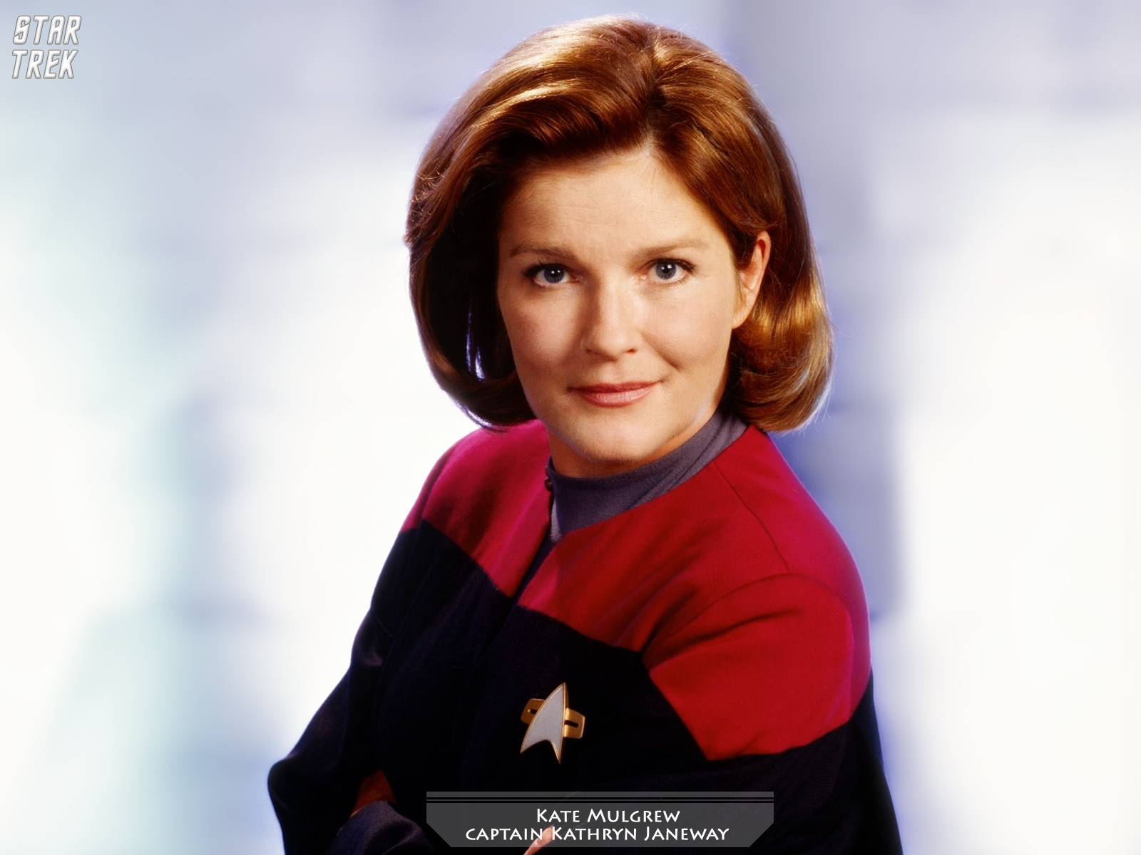 - Star Trek USS Voyager Captain Kathryn Janeway - free Star Trek computer desktop wallpaper, pictures, images.