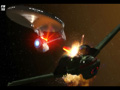 Star Trek USS Enterprise Fires On Klingon Bird Of Prey, Star Trek, computer desktop wallpapers, pictures, images