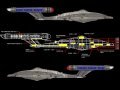 Starship Enterprise NX-1 schematics Star Trek wallpaper