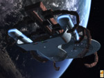 Star Trek USS Enterprise NCC1-1701-D in Space Dock. Free Star Trek computer desktop wallpaper, images, pictures download