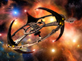 Star Trek Terok Nor Space Station On Nebula, Star Trek, computer desktop wallpapers, pictures, images