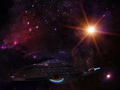 Star Trek USS Voyager Traveling Through The Stars, Star Trek, computer desktop wallpapers, pictures, images
