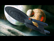 Star Trek USS Enterprise NCC-1701-D Exploring Strange New Worlds, Star Trek hd widescreen, computer desktop wallpapers, pictures, images